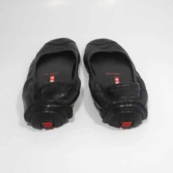 PRADA Sport Black Leather Driving Flats Size 36 6 - Picture 4 of 7